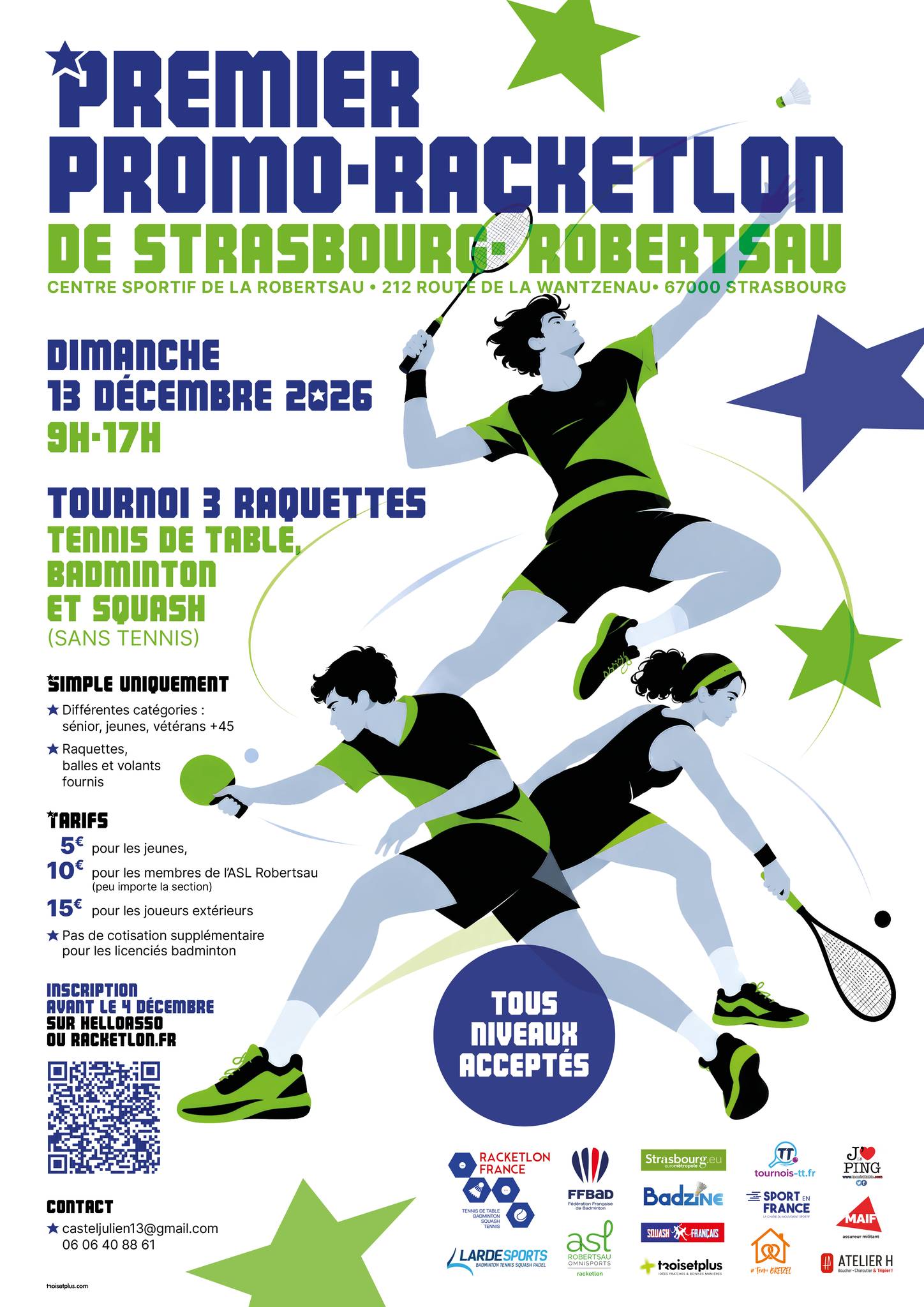Affiche de 1er Promo-racketlon de Strasbourg