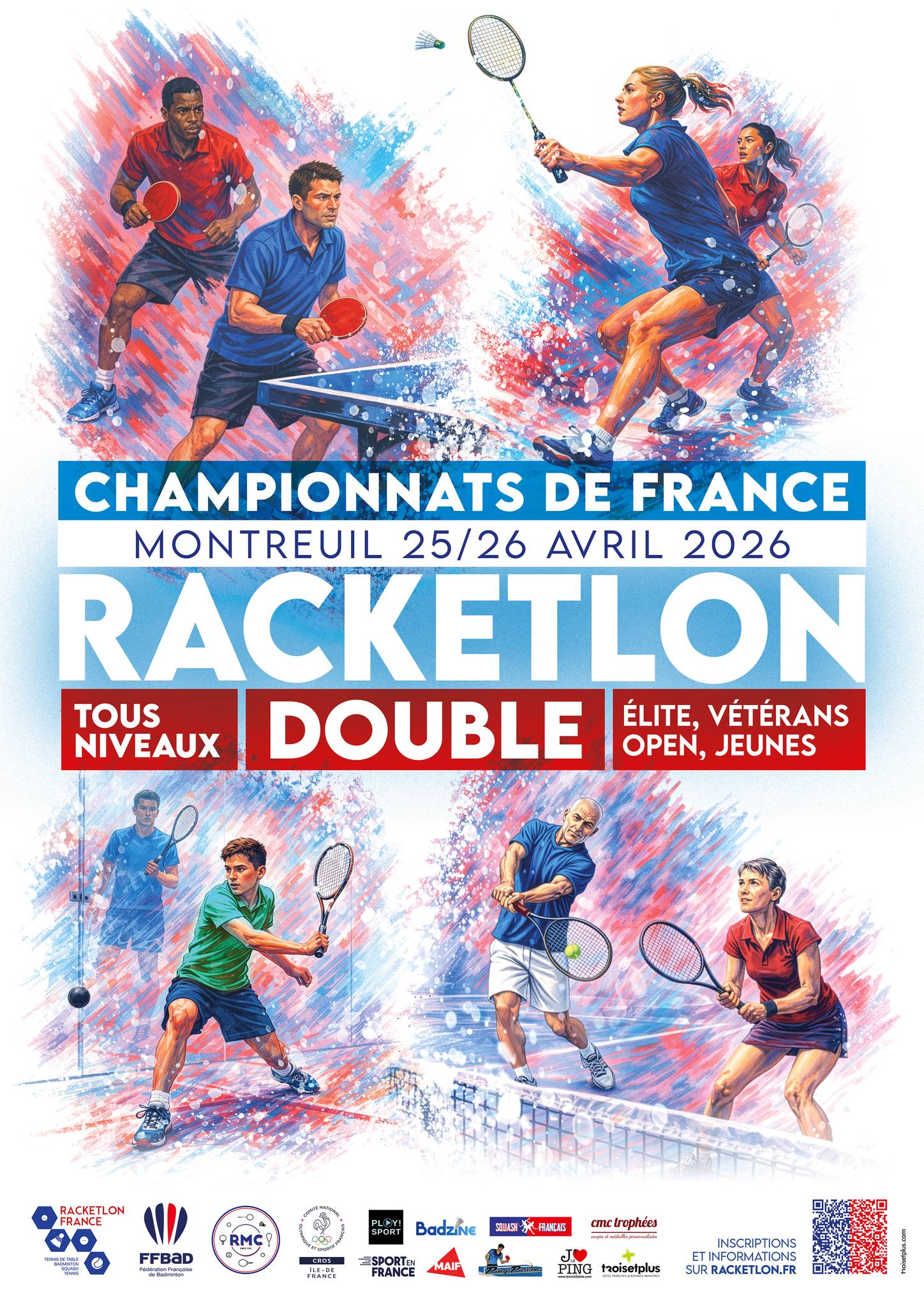 Affiche de 25-26/04 - 1ers Championnats de France de double