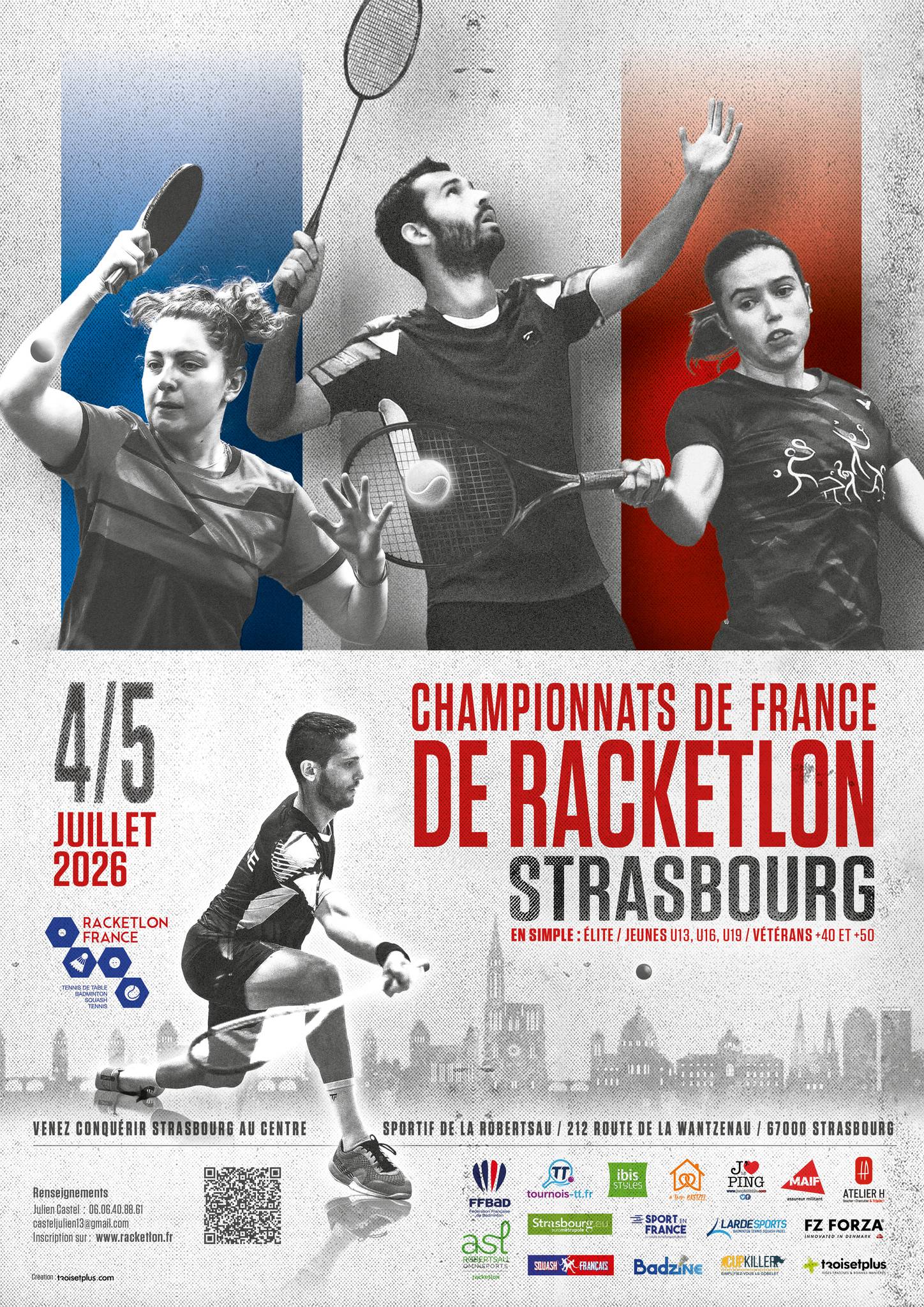 Affiche de 4èmes Championnats de France de simple