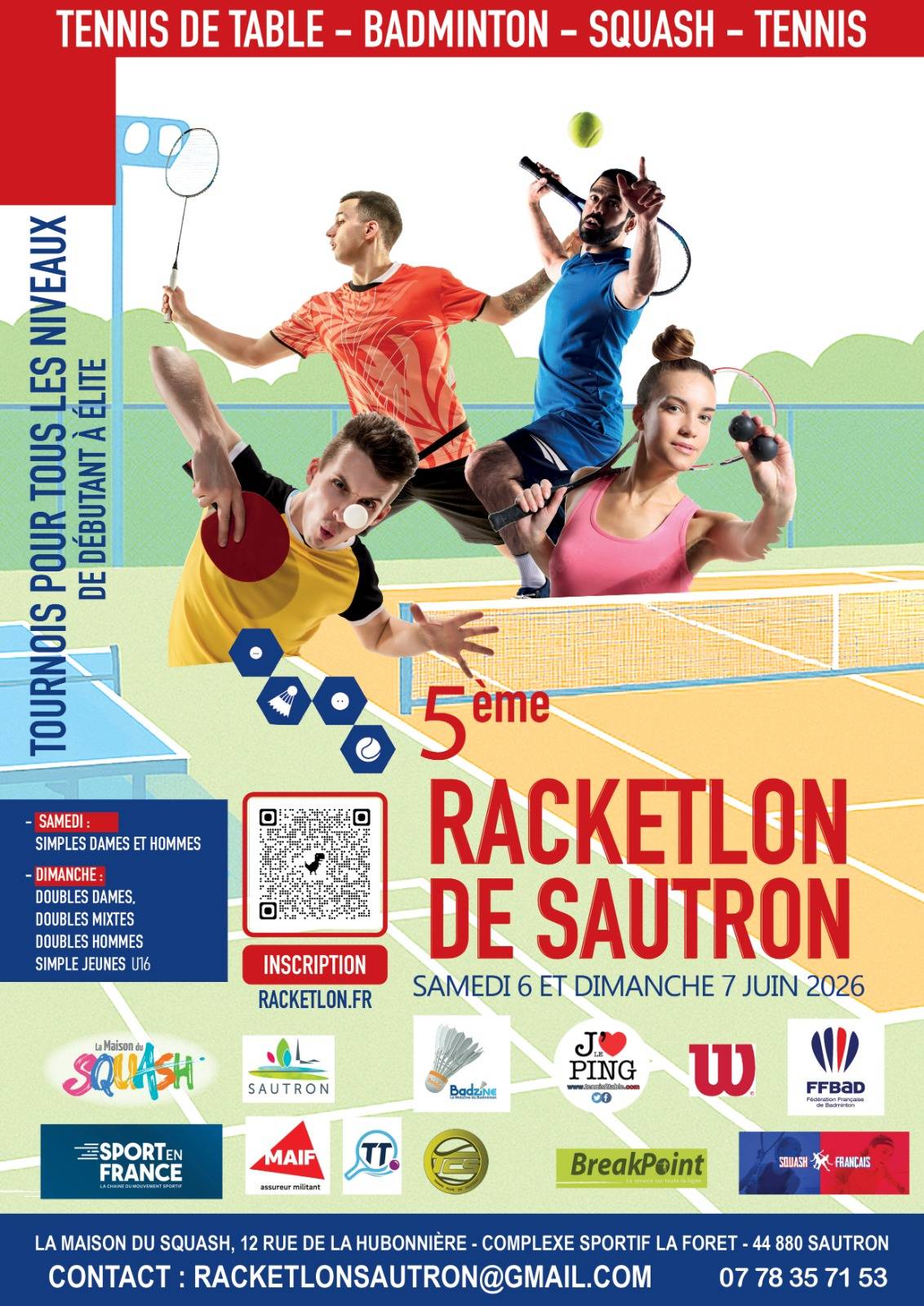 Affiche de 6-7/06 - 5ème Open de Sautron (44)