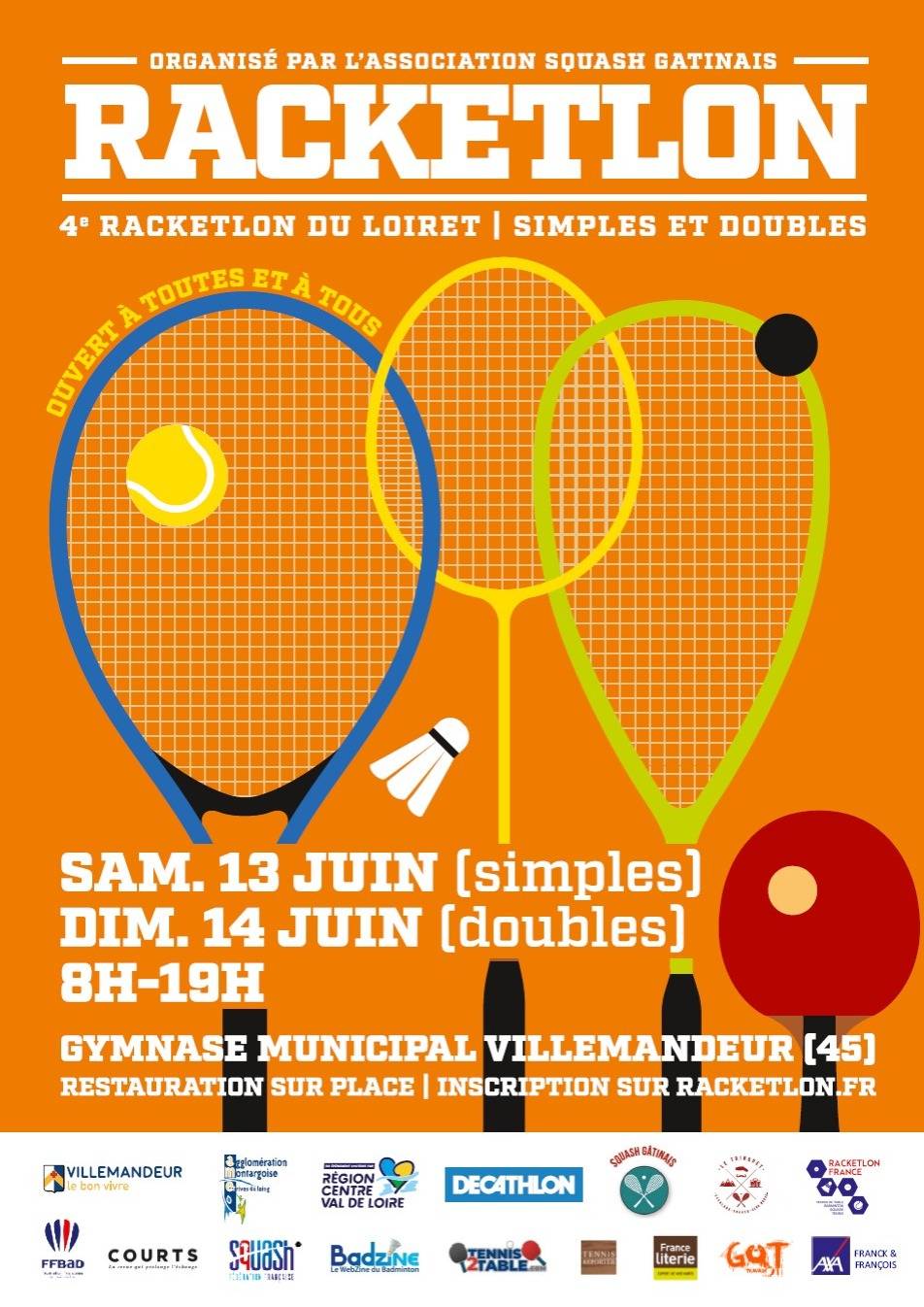 Affiche de 13-14/06  4ème Open de Villemandeur (45)