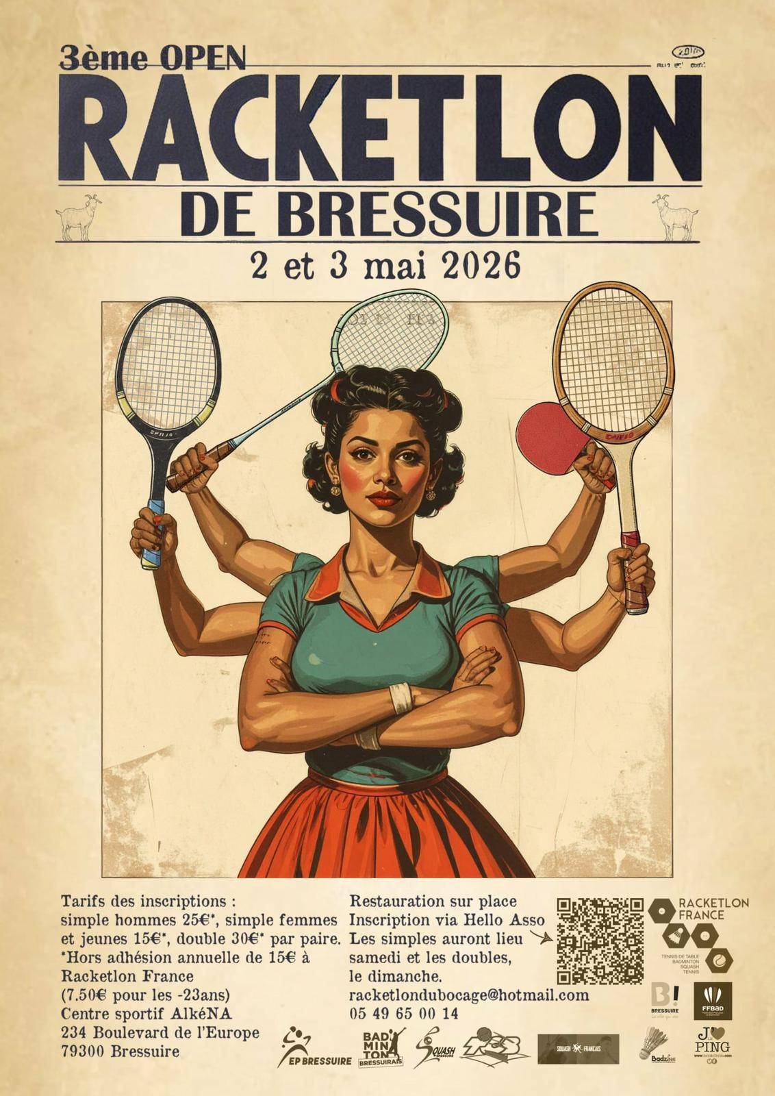 Affiche de 02 et 03/05 3ème Open de Bressuire